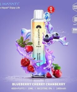 Hayati Pro Max 4000 - 0MG - Μύρτιλο Κεράσι Κράνμπερι - Κουτί των 10