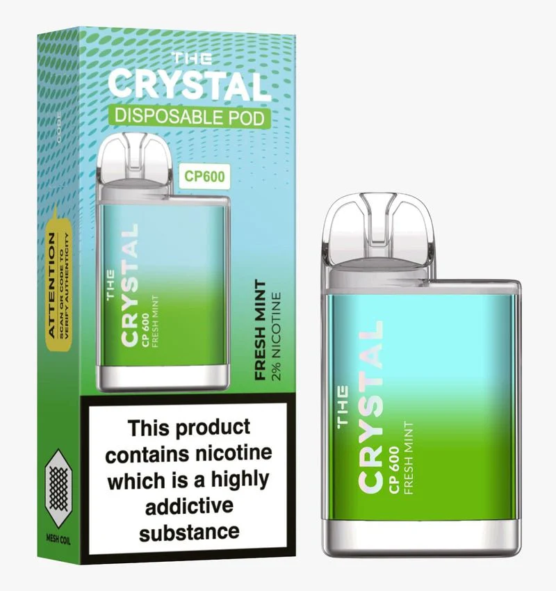 Αγοράστε το Crystal CP600 Vape μιας χρήσης - Fresh Mint - Κουτί των 10
