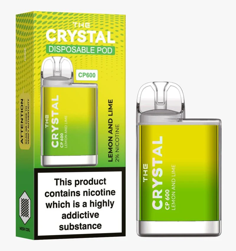 Αγοράστε το Crystal CP600 Vape μιας χρήσης - Λεμόνι-Λάιμ - Κουτί των 10