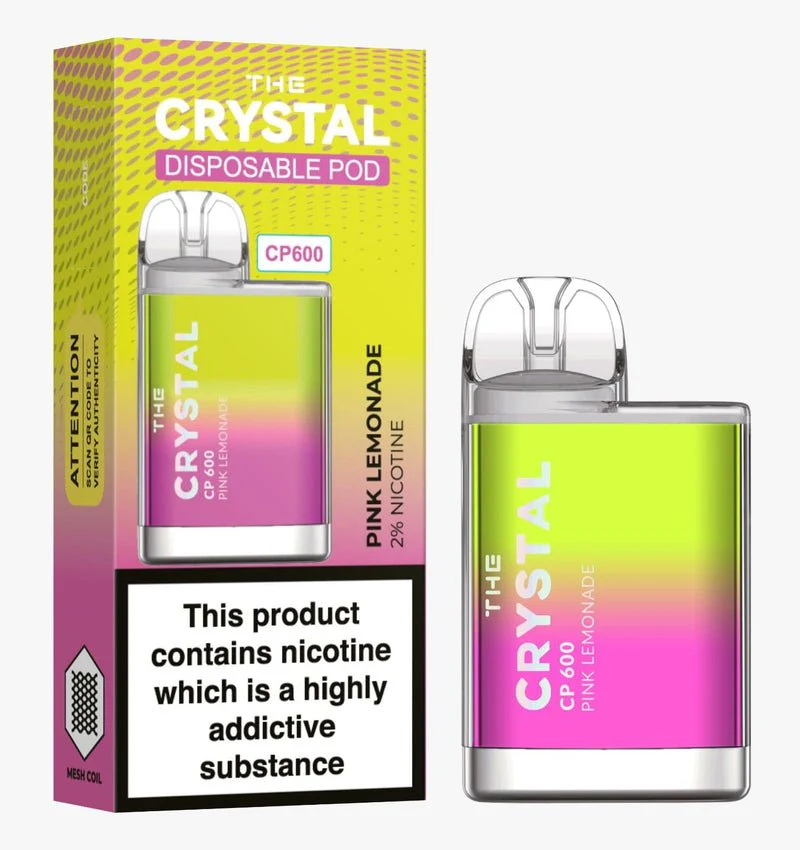 Αγοράστε το Crystal CP600 Vape μιας χρήσης - Ροζ Λεμονάδα - Κουτί των 10