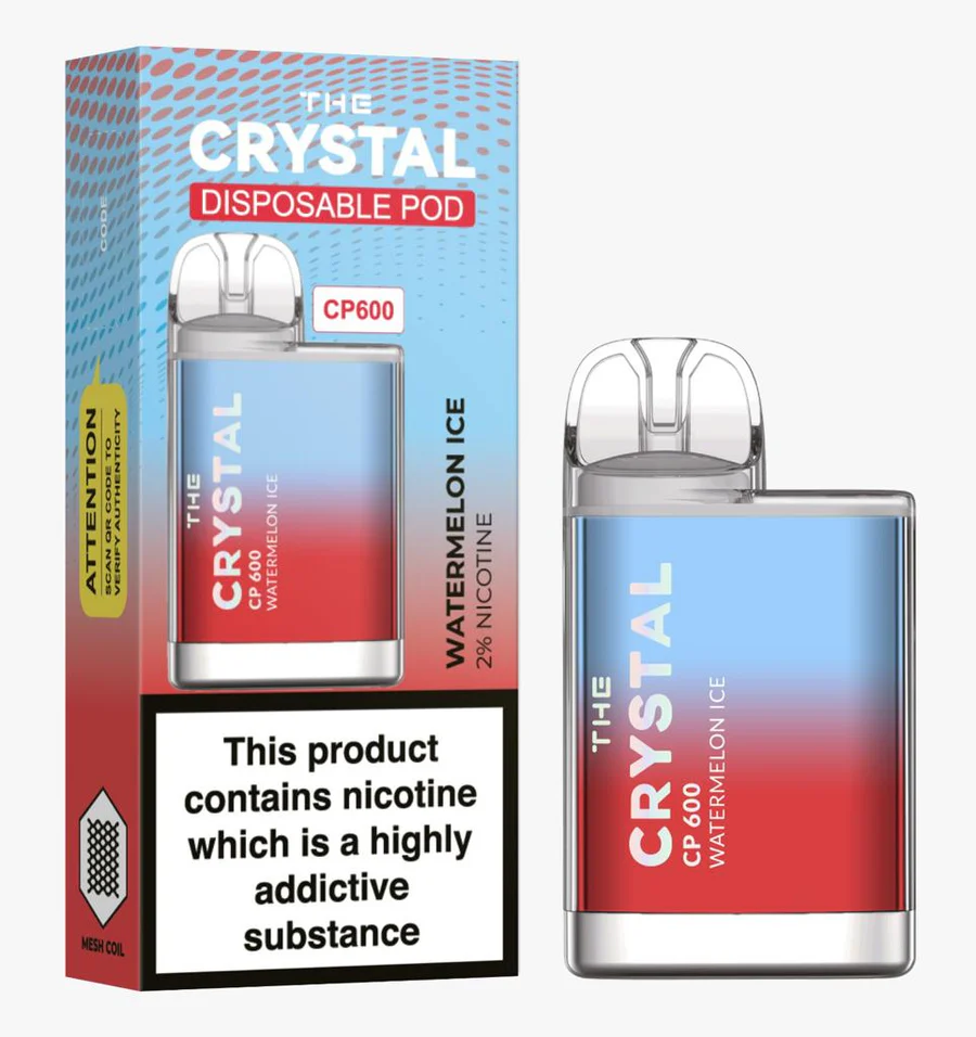 Αγοράστε το Crystal CP600 Vape μιας χρήσης - Παγωτό καρπούζι - Κουτί των 10