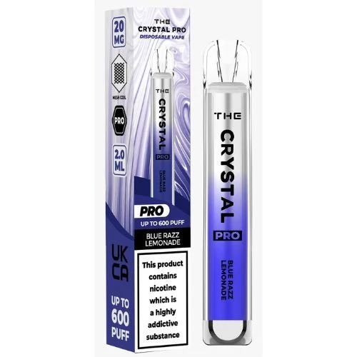 Το Crystal Pro μιας χρήσης Vape - Blue Razz Lemonade - Κουτί των 10