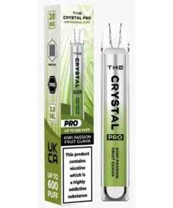 Το Crystal Pro 600 μιας χρήσης Vape - Kiwi Passion Fruit Guava - Κουτί των 10