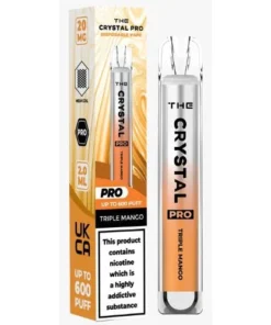 Αγοράστε το Crystal Pro 600 Vape μιας χρήσης - Triple Mango - Κουτί των 10